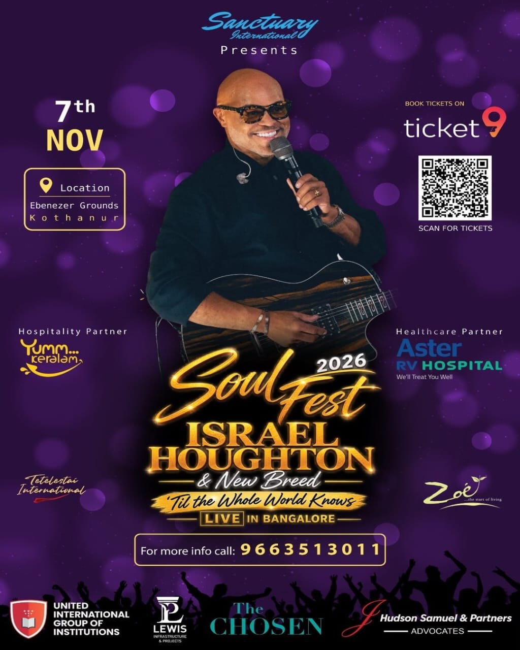 Israel Houghton & New Breed Live in Bengaluru | Soul Fest 2026 | Ebenezer Grounds