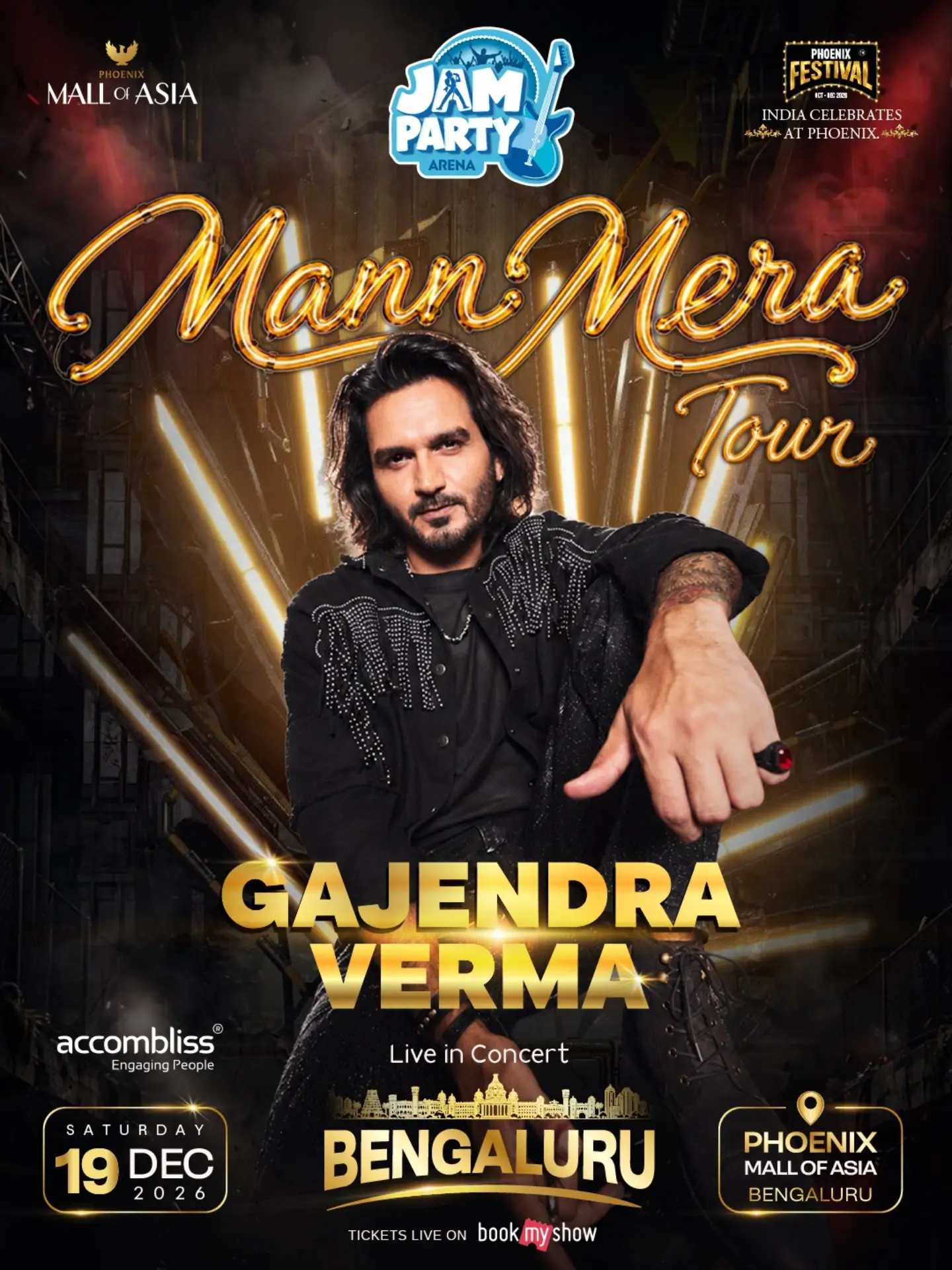 Gajendra Verma – Mann Mera Tour Live in Bengaluru | Phoenix Mall of Asia, Bengaluru, Karnataka