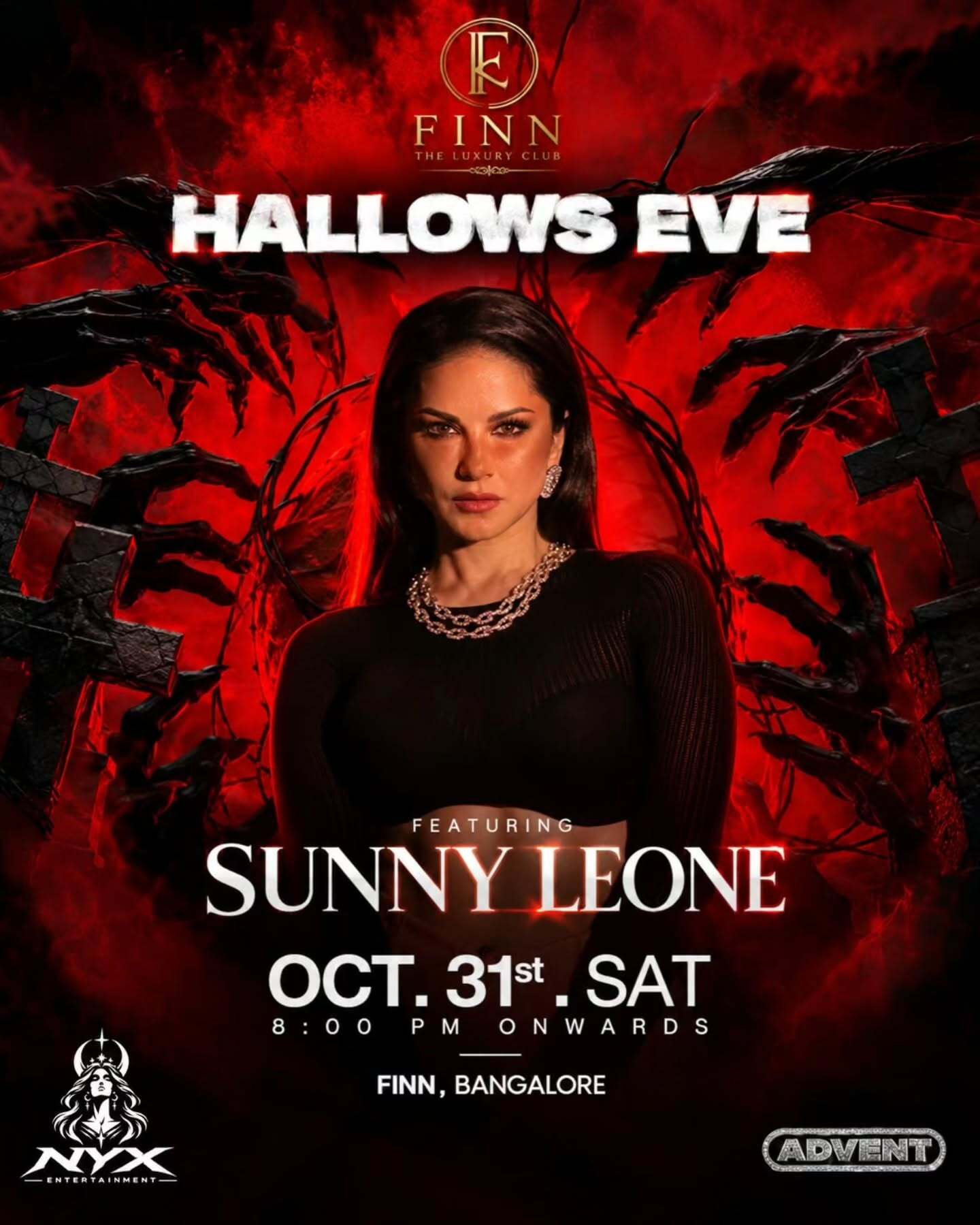 Hallowws Eve featuring Sunny Leone | FINN, Bangalore