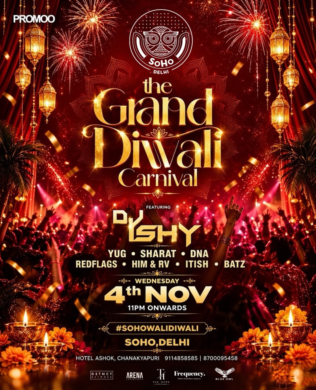 The Grand Diwali Carnival by DJ Ishy | SoHo, The Ashok Hotel, New Delhi