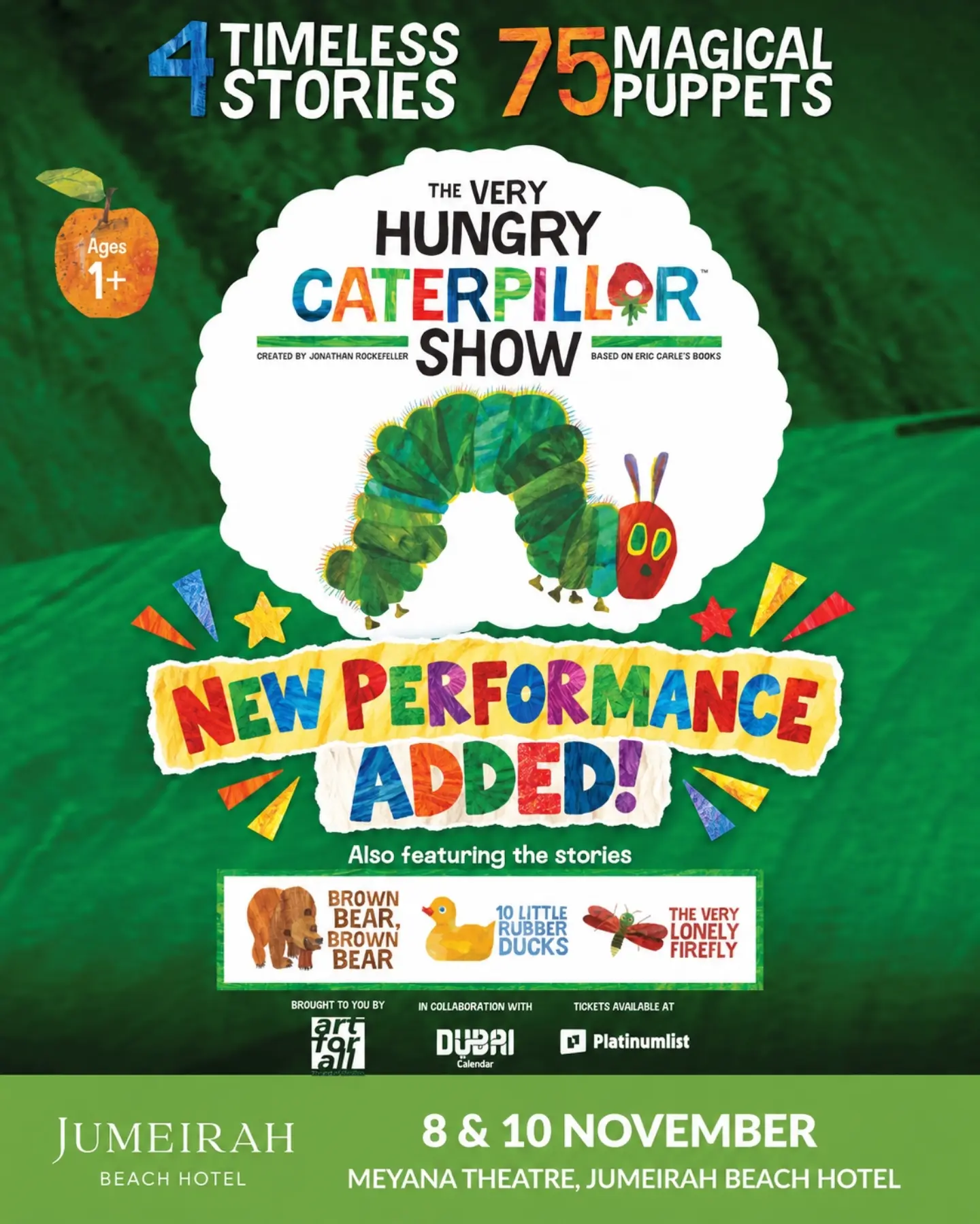 The Very Hungry Caterpillar Show | Meyana Theatre, Jumeirah Beach Hotel, Dubai