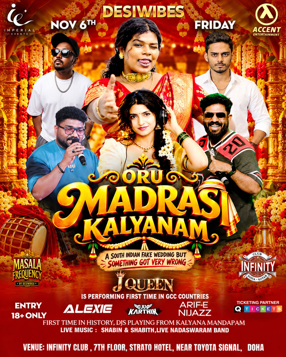 Oru Madrasi Kalyanam β South Indian Fake Wedding | Infinity Night Club, Strato Hotel, Doha