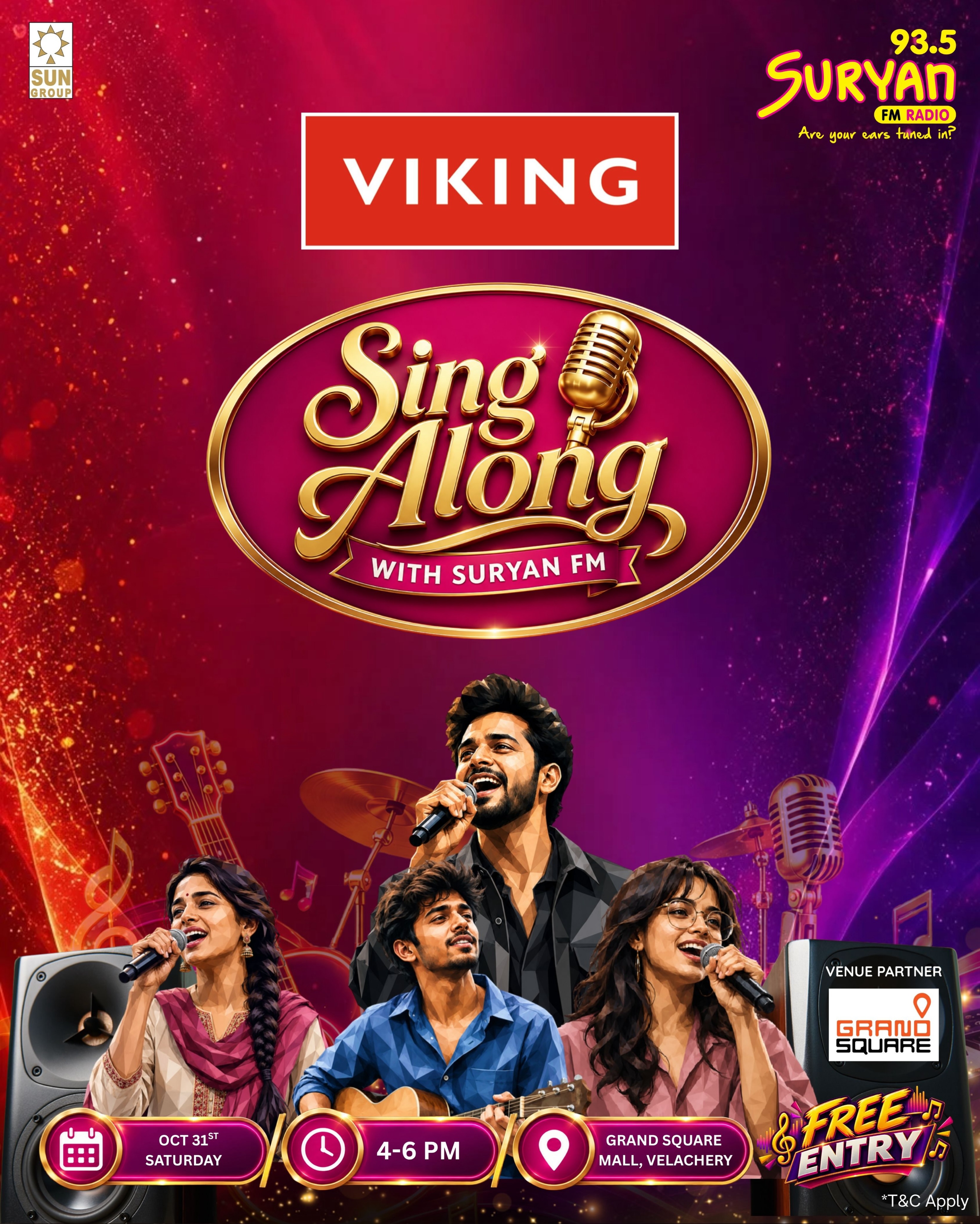 Sing Along with Suryan FM | Grand Square Mall, Velachery, Chennai