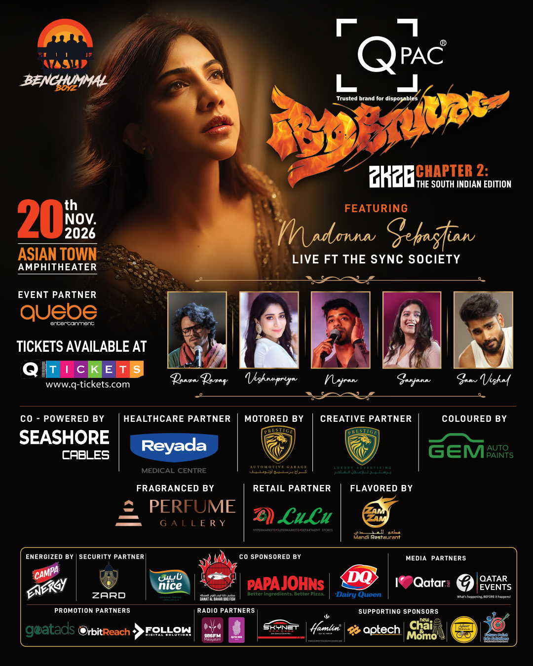 Avesham 2K26 Chapter 2 ft. Madonna Sebastian | Asian Town Amphitheatre, Doha