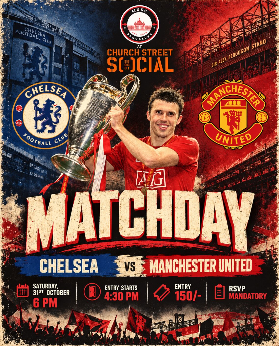 Chelsea vs Manchester United Matchday Screening | Church Street Social, Bengaluru