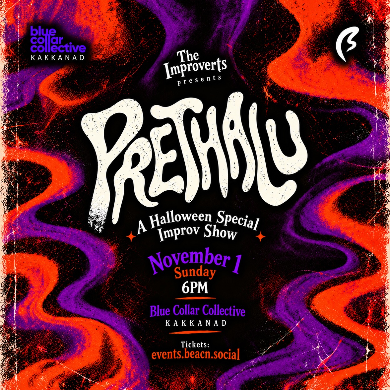 PRETHALU: A Halloween Special Improv Show | Blue Collar Collective, Kakkanad, Kochi