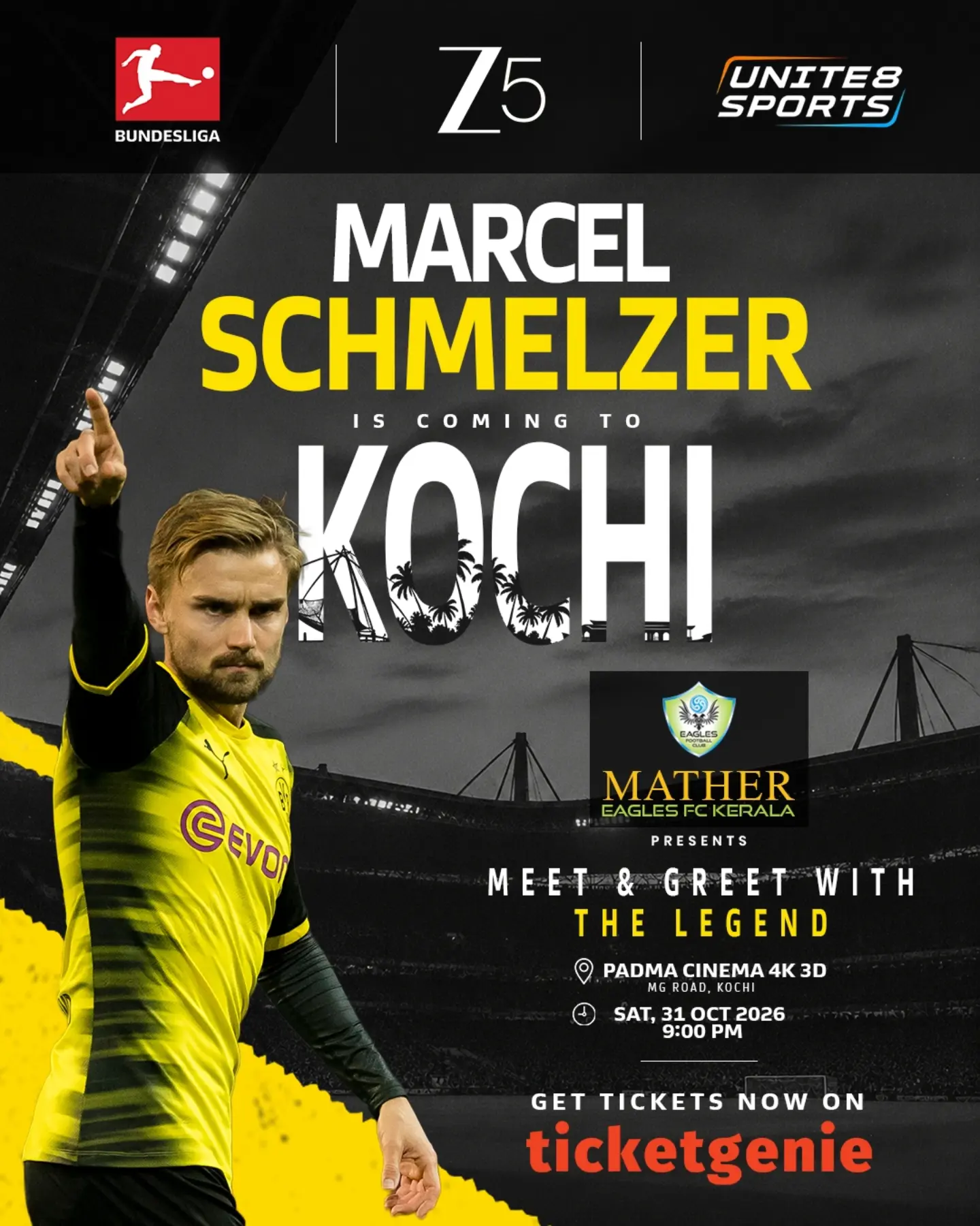 Marcel Schmelzer Meet & Greet | Padma Cinema, Kochi