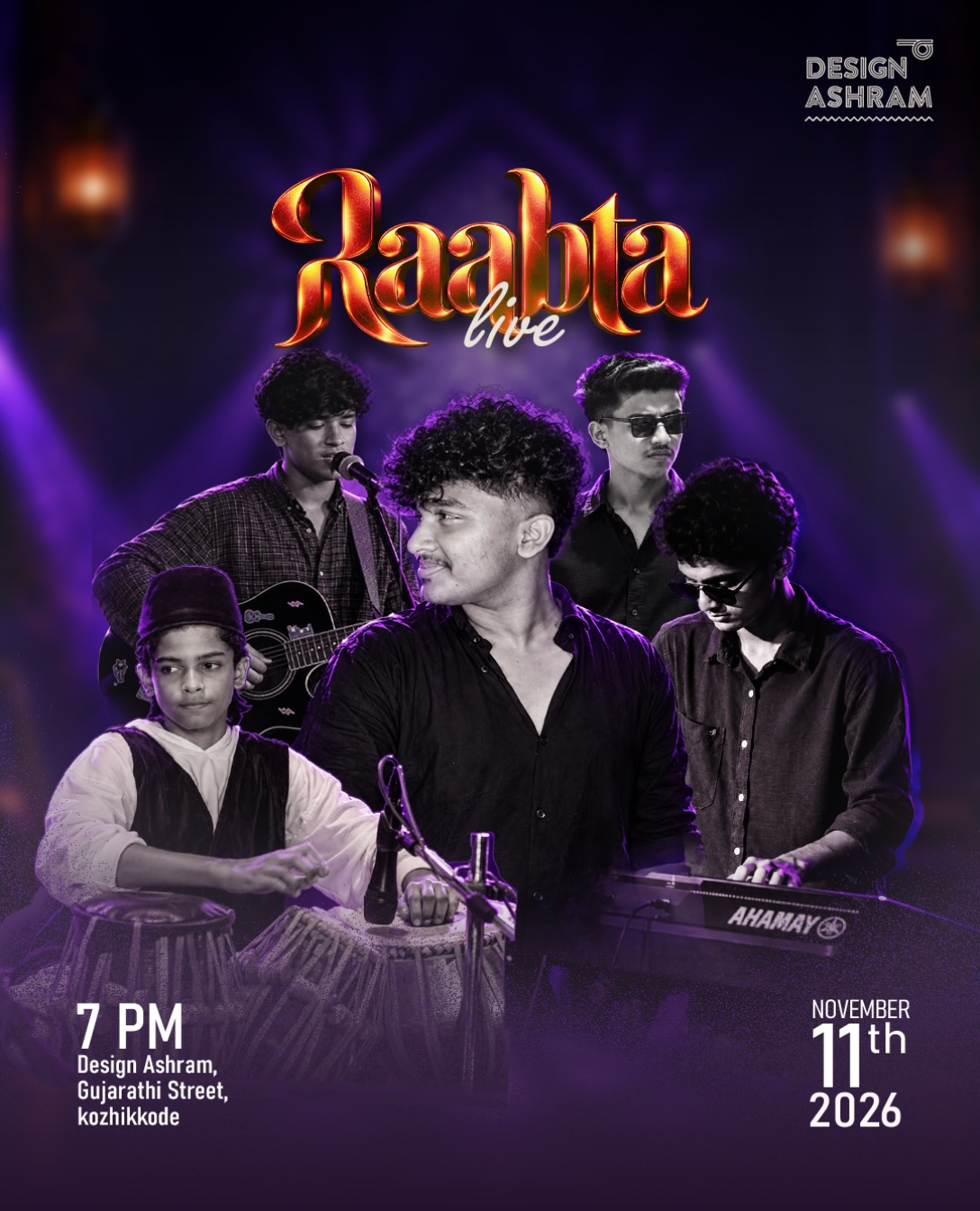 Raabta Live | Design Ashram, Gujarathi Street, Kozhikode