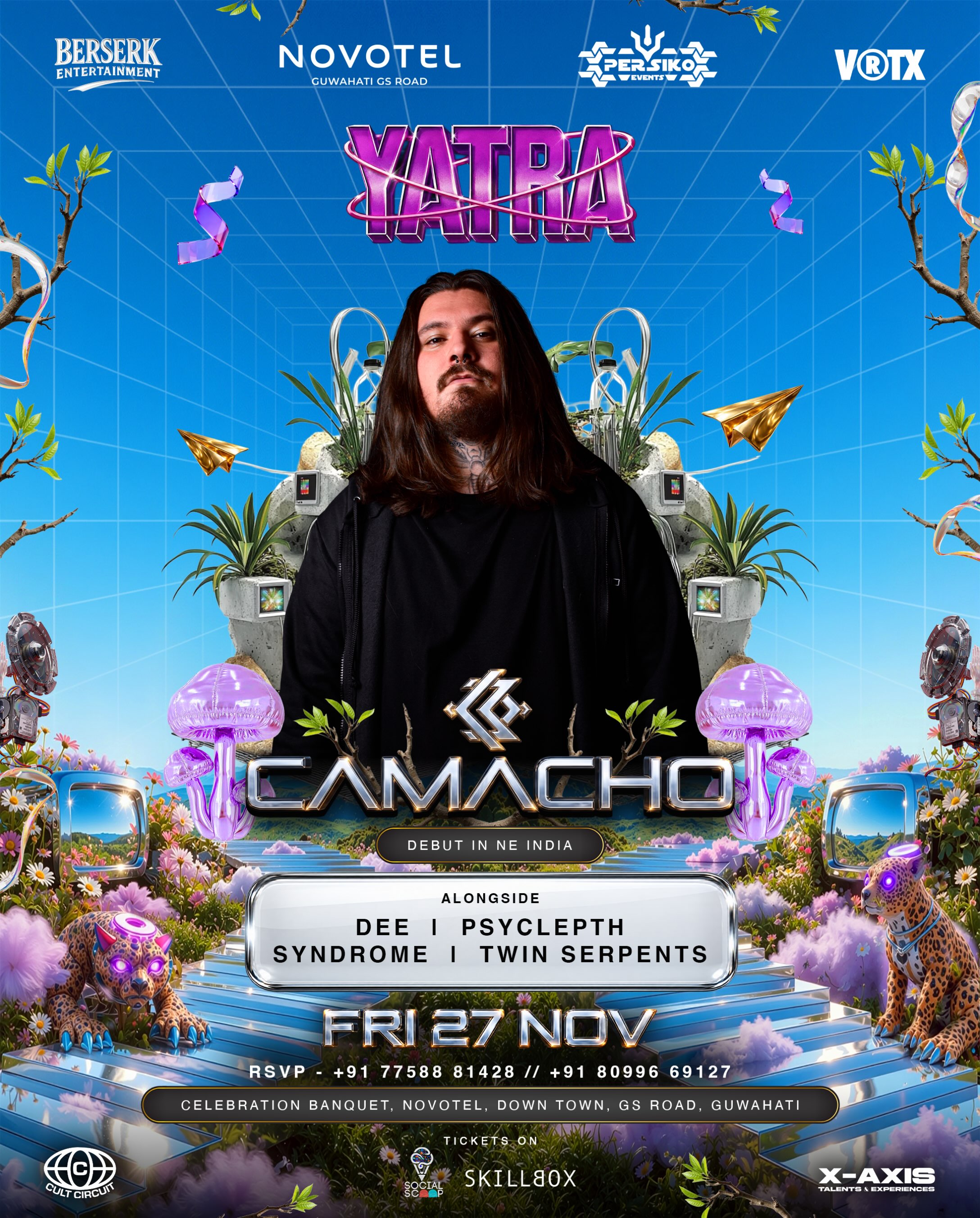 Live Music YATRA EDITION 4 - CAMACHO NE INDIA DEBUT with Henrique Camacho | Celebration Banquet, Novotel, Guwahati