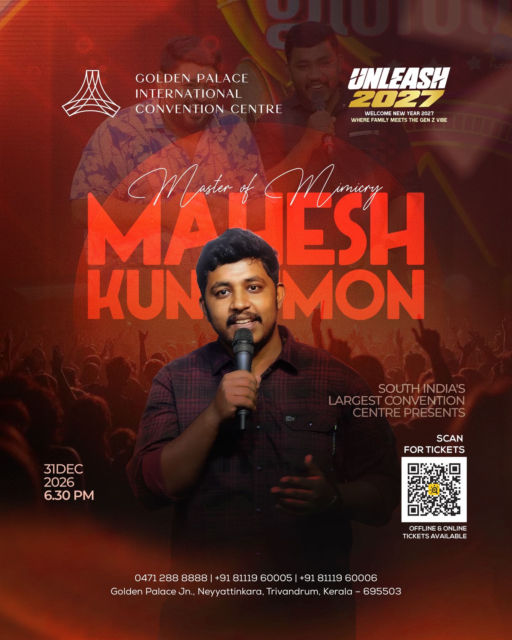 UNLEASH 2027 | Mahesh Kunjumon | Golden Palace International Convention Centre, Neyyattinkara, Trivandrum