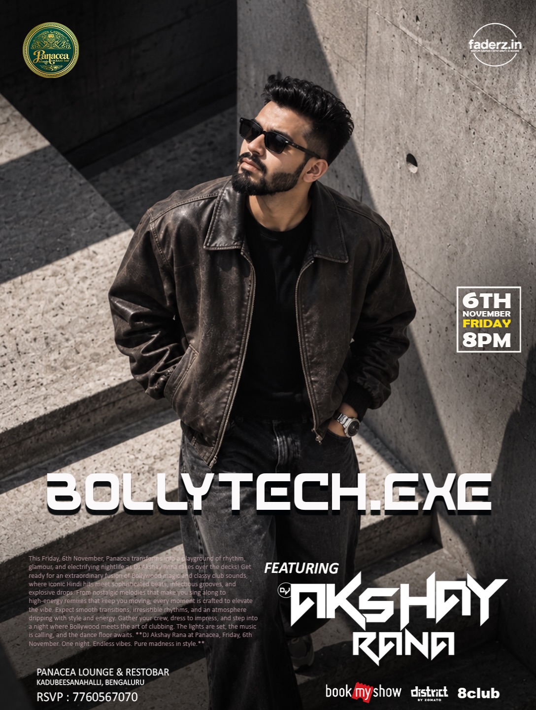 BOLLYTECH.EXE featuring DJ Akshay Rana | Panacea Lounge & Restobar, Bengaluru